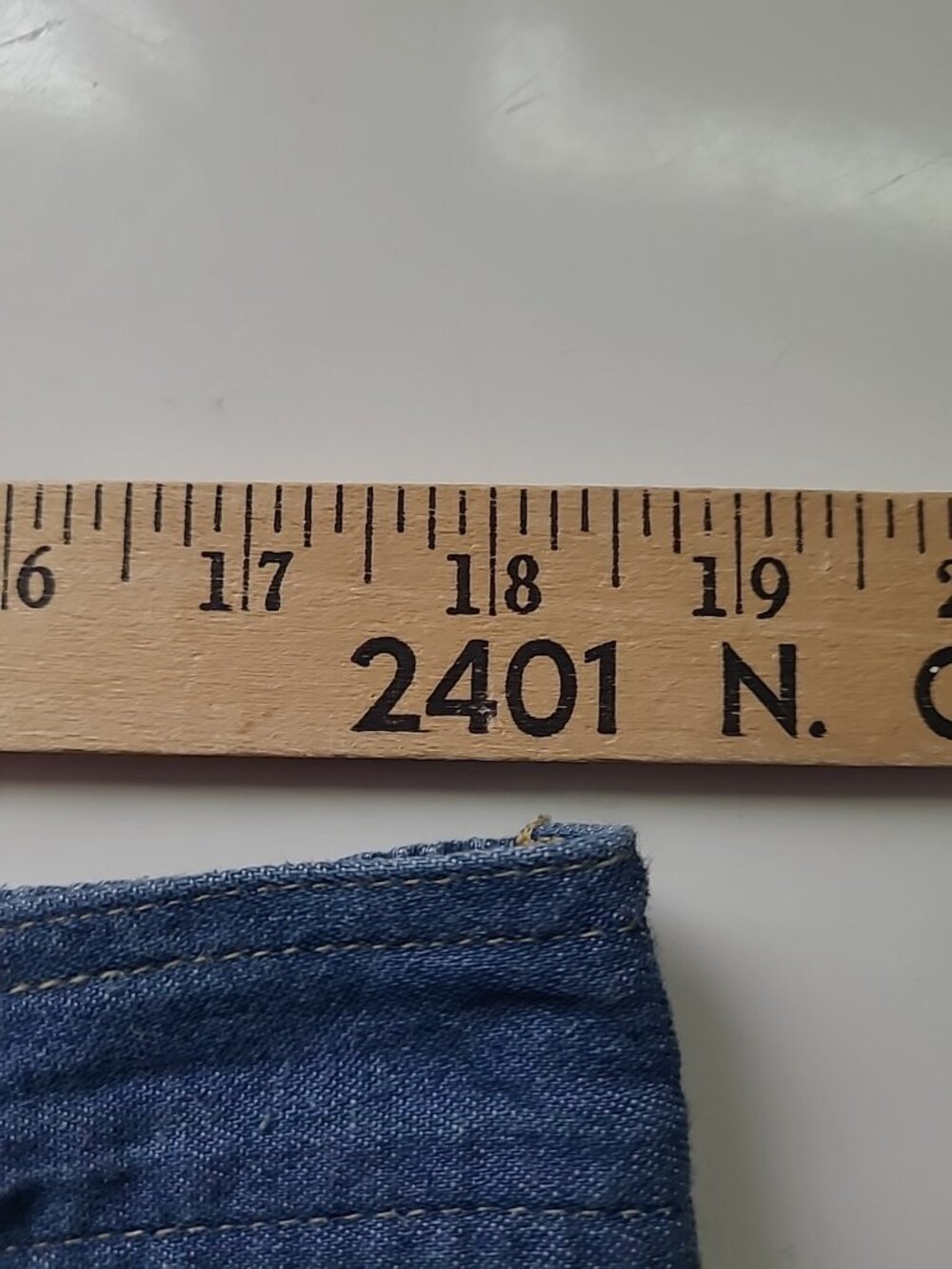 Vintage 90s Denim Maxi Skirt Jean Skirt 20W Y2K Button Front A Line Elastic Back - Picture 4 of 16